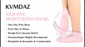 2pcs Kaos Kaki Gel Silikon Kaos Kaki Silicone Moisturizing Foot Socks Soft Gel Socks