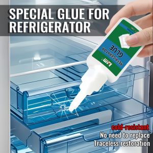 Freezer & Refrigerator Glue - Fast-Drying Heavy Duty Cold-resistant Adhesive with Nozzle Freeze-Proof Strong Bonding