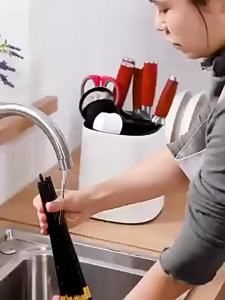 Large Capacity Rotating Kitchen Utensil Organizer Multifunctional Knife Holder And Cooking Tool Storage Rack For Kitchen Counter