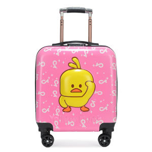 Childrens 18-Inch Cartoon Luggage Suitcase 20-Inch Boarding Box Password Box All-Wheel Travel Suitcase for Boys And Girls