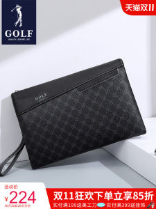 GOLF Mens Business Casual Handbag Fashion Trendy Envelope Handheld Bag Leather PVC Large Size Soft Handle OL Style