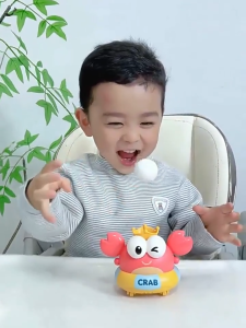 Bola Terapung Ketam 螃蟹悬浮球吹球玩具 Crab Floating Ball Blowing Toy 趣味儿童益智手眼协调玩具 FEducational Floating