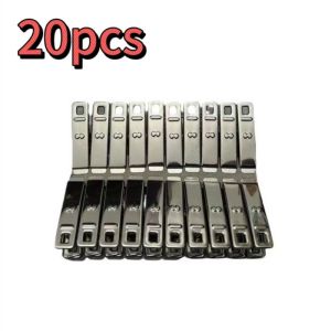 20-100Pcs Clothes Peg Stainless Steel Washing Clips Household Clothing Sealing Clip Windproof Clips Hang Pins Metal Clips Clamps