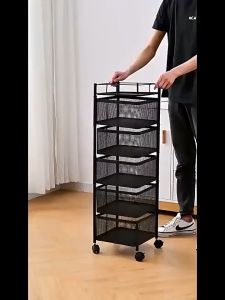 ชั้นวางสี่หมุน 3/4/5 ตะกร้าผักแบบหมูนี้ ชั้นวางประกอบที่เห็นได้ มุม ตาโอกาส ชั้นวางสีดำ ชั้นวางหมูนี้ รอบสวยค่ะ