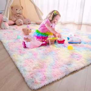 VIKAMA Thick Fluffy Carpets For Living Room Home Decor Bedside Rug Warm Plush Floor Mats Childrens Room Play Mats Silkly Furry