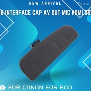 Rubber Door Cover Set for Canon EOS 60D USB Interface Cap AV Out MIC HDMI Door Lid