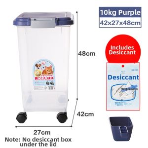 IRIS | Sealed Moisture-Proof Insect-Resistant Pet Food Storage Bucket with Wheels
