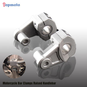 Motorcycle Bar Clamps Raised Handlebar Handle Bar Risers for 22MM 7/8"-28mm 1 1/8" for Honda Kawasaki Ducati Yamaha EXC