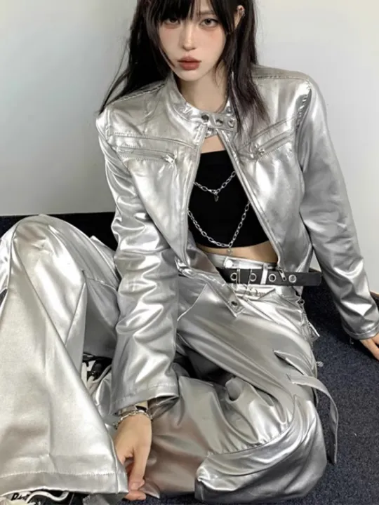 Hip%20Hop%20Jazz%20%7C%20Hip%20Hop%20Jazz%20Dance%20American%20Style%20Silver%20Shiny%20Leather%20Jacket%20And%20Pants%20Set%20-%20Image%204