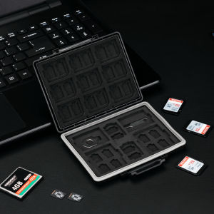 JJC Hộp Đựng Thẻ Nhớ 45 Khe Hộp Đựng Bảo Vệ Chống Va Đập Chống Nước Để Đựng Thẻ SD/Thẻ MSD Micro SD/Thẻ CF/Thẻ XQD CFexpress Loại A/Thẻ CFexpress Loại B