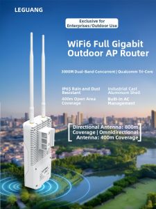Industrial Outdoor WiFi6 Dual-Band Router 3000Mbps