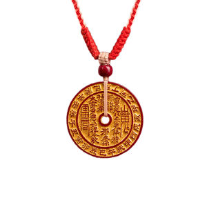 QINGXIANGTAI | Dây Chuyền Mệnh Tiền Cinnabar Shan Gu