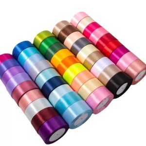 Silk Satin Ribbon 22meters/Roll 4cm Sash Gift Wrap Bow Handmade DIY Craft Christmas Wedding Party Decoration Apparel Sewing