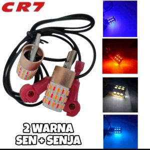 lampu LED T10 Dua mode sein dan senja motor