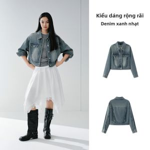 Semir | Áo Khoác Jeans Ngắn Phong Cách Retro Đã Qua Sử Dụng