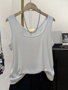 Áo Len Dệt Kim Không Tay Mùa Xuân Thu Dành Cho Nữ Áo Vest Hai Mặt Bằng Sợi Tái Chế Vai Rộng Dáng Ôm Màu Trơn Phong Cách Công Sở