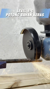 HUBER Mesin Gerinda Tangan Angle Grinder 220V 850W Variable Speed Mesin Gurinda Potong Besi Listrik