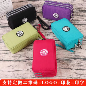 2024 New Ladies Long Mobile Phone Coin Purse Handbag Fabric Handheld Bag Small Bag Support LOGO Fashionable Oxford Cloth Wallet