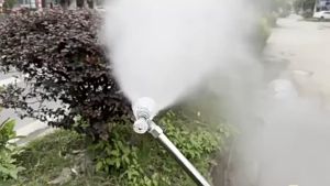All Copper Transparent Electric Manual Sprayer Nozzle Adjustable Windproof Sprayer Sprinkler Head