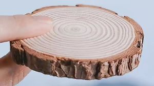 Log Cutting Scented Candle Wood Mat Coaster Tray DIY Tree Log Candle Holder Ornaments