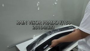 GCAO Rain Visor for Prado FJ150: Black 18mm UV Protective & Adjustable