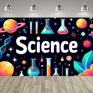 Crazy Scientist  Science Experiment Party Decoration Backdrop Chemistry Experiment Kids Birthday Party Supplies Decor Banner