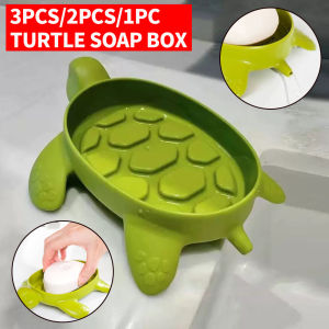 3PCS/2PCS/1PC Creative Turtle Soap Box Simple Household Soap Storage Box Water and Fertilizer Free Soap Rack