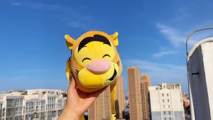 Túi Đeo Chéo Gấu Nhồi Bông Mặt Hổ Đáng Yêu