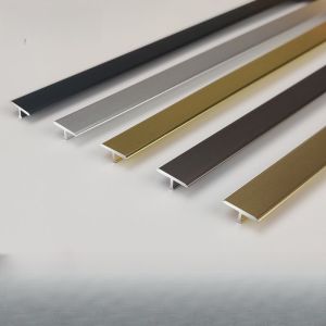 Aluminum alloy T-shaped floor strips background wall decoration molding embedded hardware building materials matte ceiling decoration trim strips