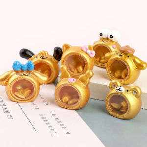 กระปุกออมสินสีทอง DIY ตกแต่งบ้าน ของเล่นสำหรับเด็ก รูปตัวรถ ประดับตกแต่งพื้นผิว อุปกรณ์งานฝีมือ วัสดุอื่นๆ