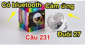 Đèn sân khấu cảm biến âm thanh có loa Bluetooth