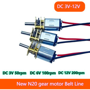 New Precision GA12-N20 Reduction Motor with Wire 3V 50rpm 6V 100rpm 12V 200rpm Micro DC Gear Reduction Motor