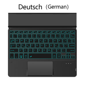 AJIUYU | AJIUYU Tablet Keyboard For Samsung Galaxy Tab S10 S9 FE 10.9" S7 S8 A9+ 11 inch A8 Wireless BT Touchpad Backlight Keyboard Stand