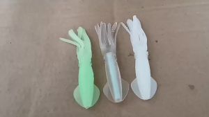 Luminous Squid Swimbait Fishing Lures 21Pcs Octopus Jig Head Glow Soft Plastic Lures Trout Bass Fishing Baits