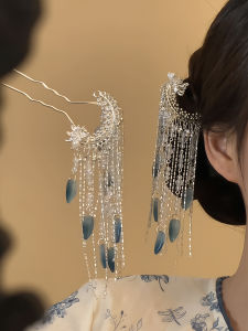 Wo Tion | Neo-Chinese Style Metal Tassels Hair Pin