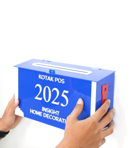 Nomor Rumah Akrilik Model Kotak Pos KP-01