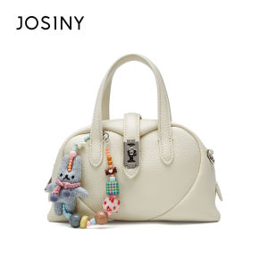 Casual Chic Lychee Pattern Heart Shaped Crossbody Pillow Handbag for Commuting Josiny Womens Bag Soft Handle Medium Hardness