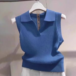 Loowmane | Slimming Short Sleeve Knit Vest Summer Wear