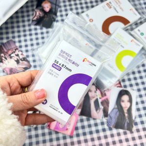 50-600Pcs Korea Clear Kpop Photo Card Sleeves Binder Photocard Holder Transparent Protector Bag for Popcorn Game Idol Card Film