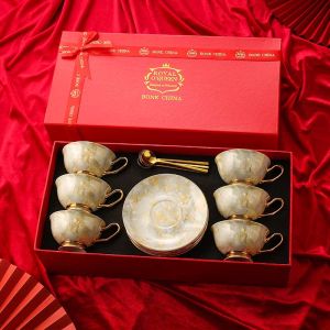 Wedding Gift for New Couple Bride Engagement Girlfriends Fancy Cup Couple Cups Gift Box