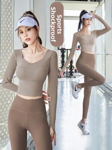 XIAOYING | Pilates Workout Long Sleeve Yoga Suit Set