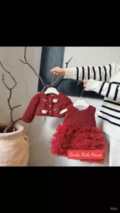 Váy Công Chúa Bé Gái váy Dự Tiệc Váy Tết Váy Noel Cho Bé Chất Mềm Đẹp Size 7–16kg - MO-SV02