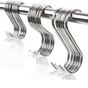 KC Kail Stainless Steel Multifungsi Bentuk Huruf S 2.5/3/5 inch isi 10 pcs | Hook Dinding | Perlengkapan Rumah Tangga | COD