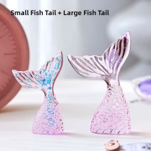 CHONGXIAOSHUAI | Mermaid Tail Aquarium Decor Creative Pearl Diamond Desktop Fish Tank Set