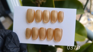 brown cateye artificial nail color gel press on nail cat-eye colour fake nails