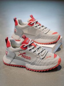 Mens Sporty Breathable Mesh Slip-On Shoes with Boosting Sole Fashionable All-Season Casual Sneakers Comfortable round Toe