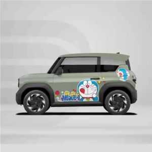 Tem dán xe VF3 - Decal Sticker dán xe - Ds Decal-2 bên- doremon