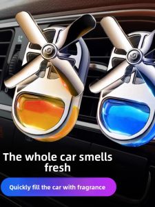 MONLEYTA | Car Air Freshener Luxury Vehicle Interior Perfume Decorative Fan Air Conditioner Outlet Scented Liquid Long Lasting Light Fragrance
