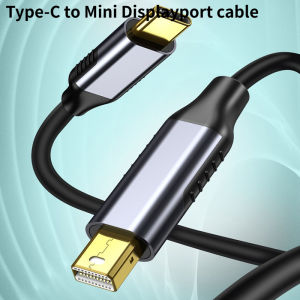 Type C To Mini DP Display Port Thunderbolt Video Mini DP Cable 4K 60Hz Compatible with MacBook Pro MacBook Air More USB C Device