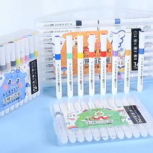 12/24/36 Colors Childrens Marker Pen DIY Painting Alcohol Markers Set Stationery Gift